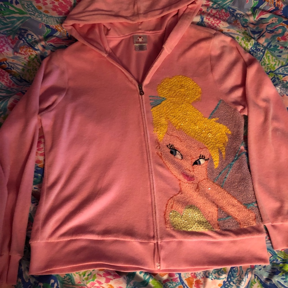 Disney Tinkerbell Sequin Zipup Jacket